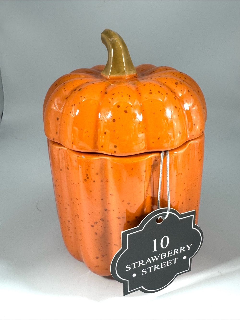 Orange Pumpkin Jar/Canister by 10 Strawberry Street